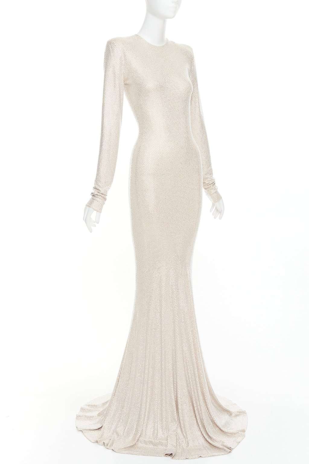 Alexandre Vauthier Beige Viscose Dress Beige Viscose Very good condition - Front View