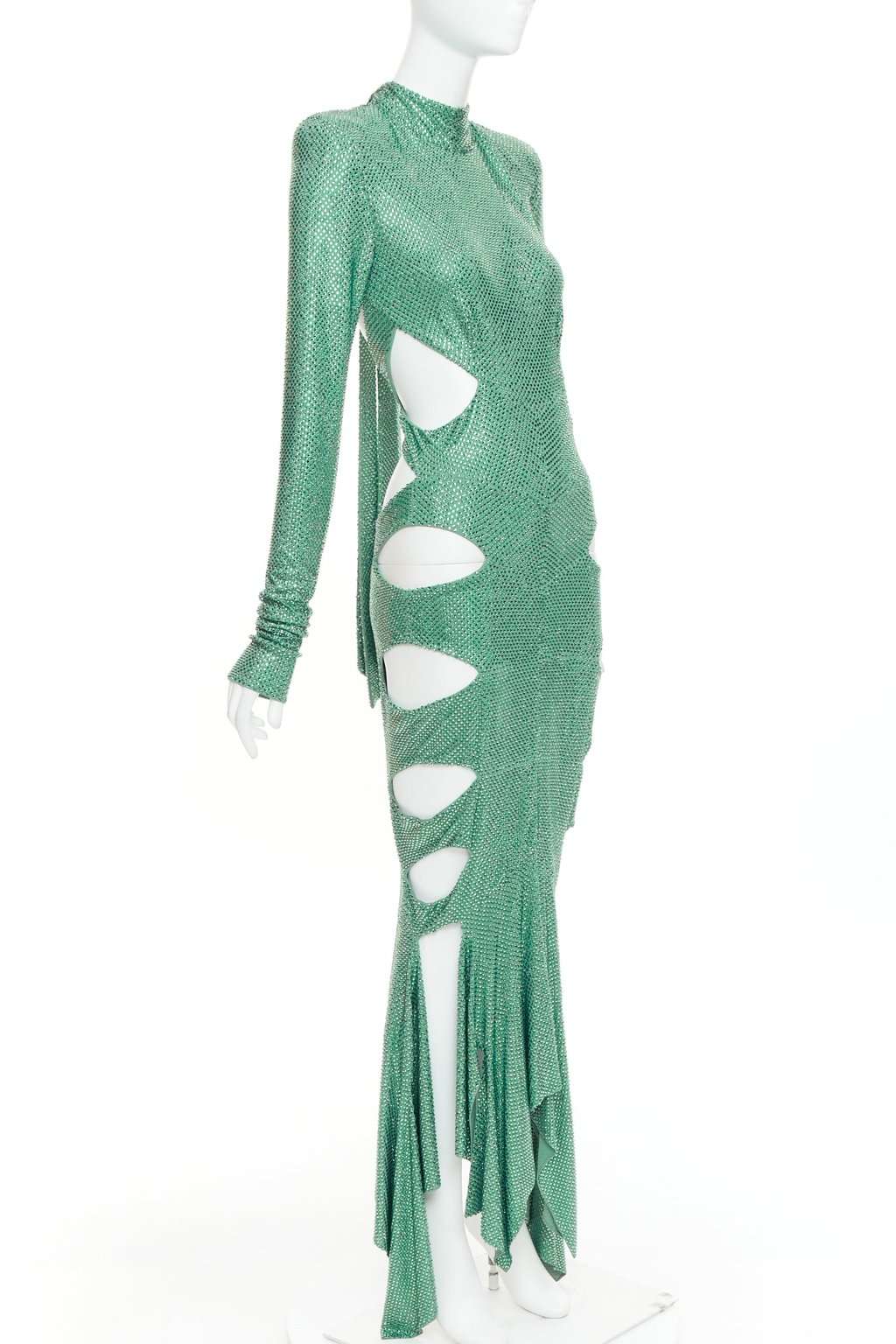 Alexandre Vauthier Green Dress Green Very good condition - Front View