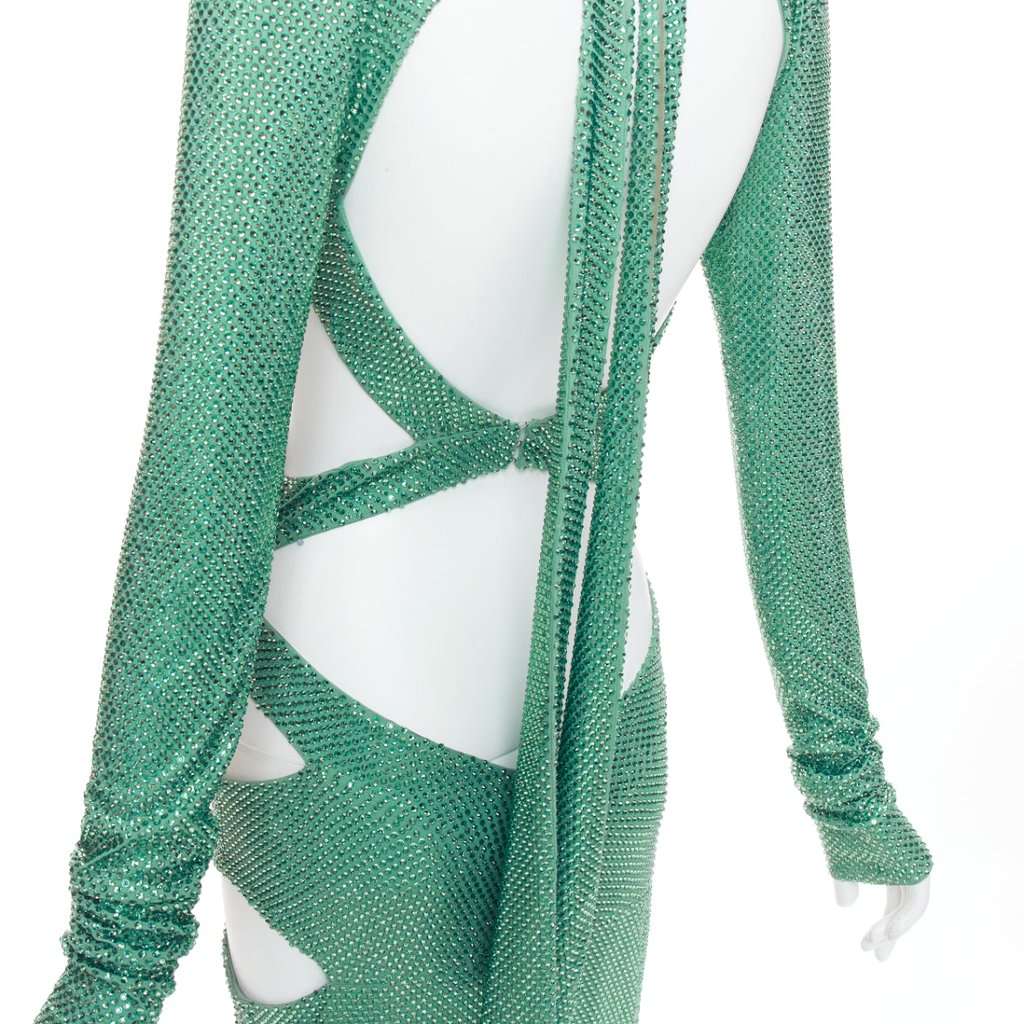 Alexandre Vauthier Green Dress Green Very good condition - Back View