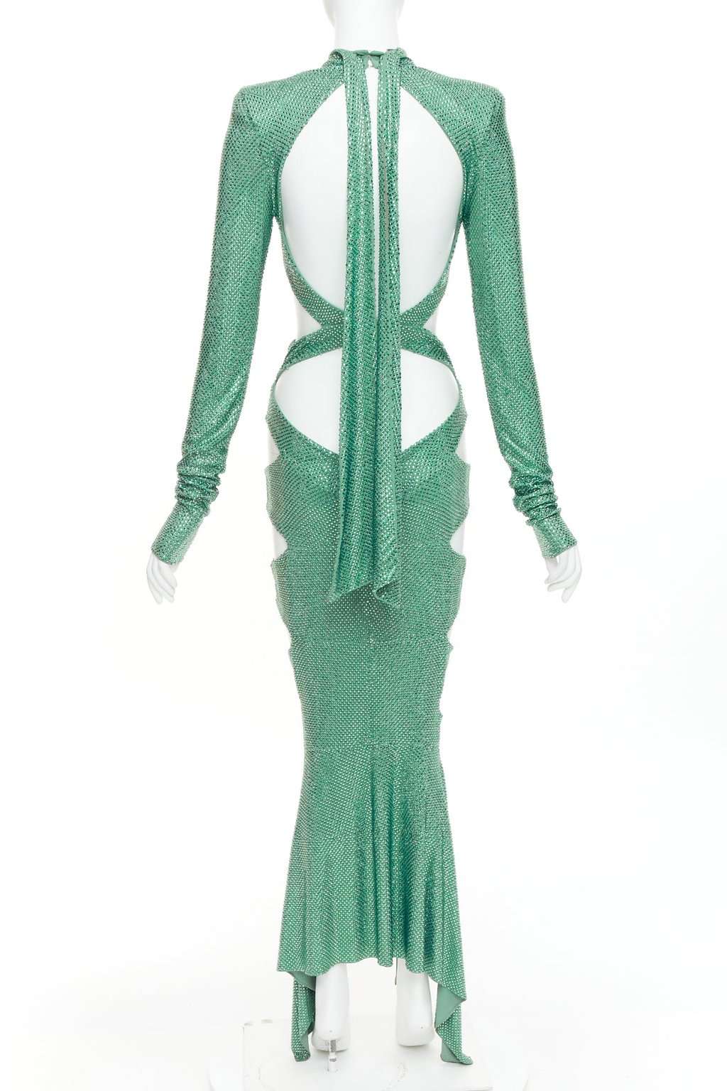 Alexandre Vauthier Green Dress Green Very good condition - Box View