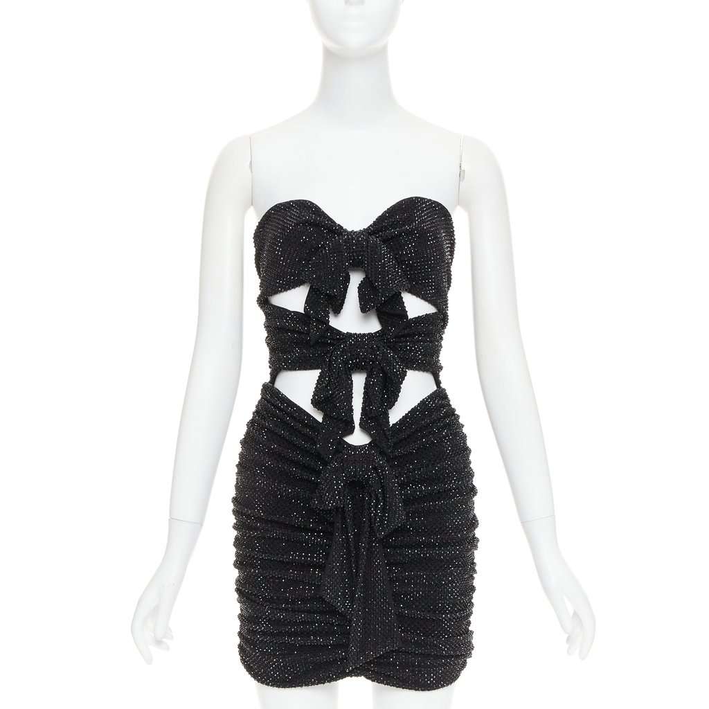 Alexandre Vauthier Black Viscose Dress Black Viscose Very good condition - Front View