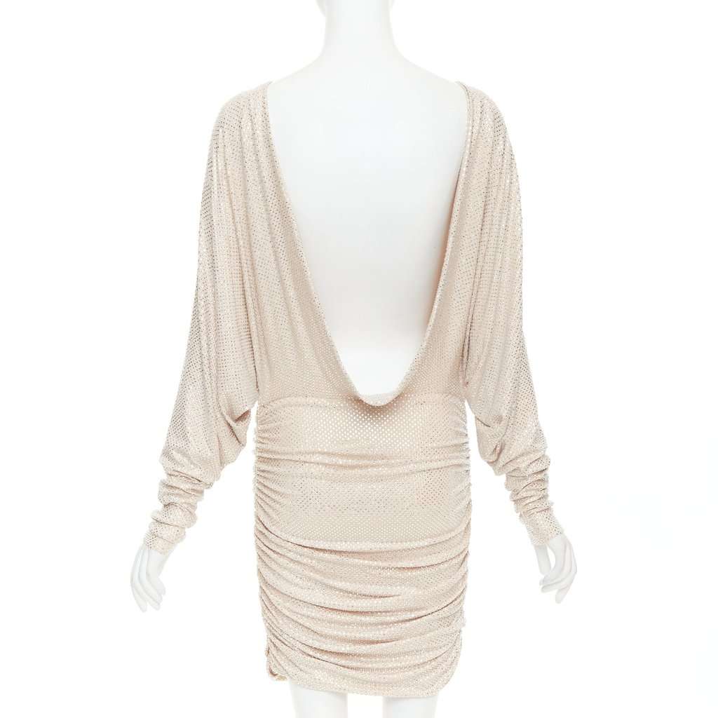Alexandre Vauthier Beige Viscose Dress Beige Viscose Very good condition - Back View