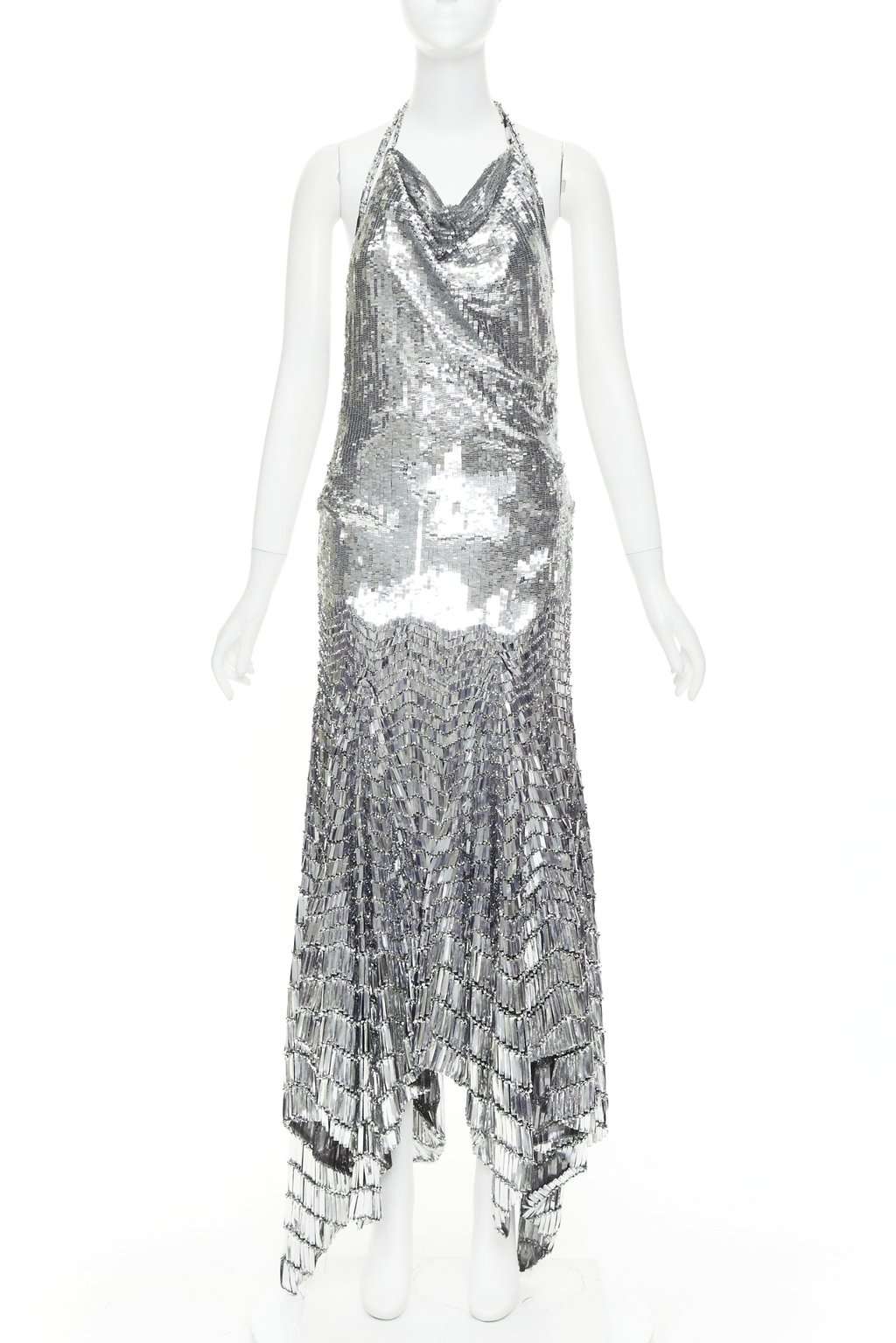 Alexandre Vauthier Silver Dress Silver Fair condition - Front View