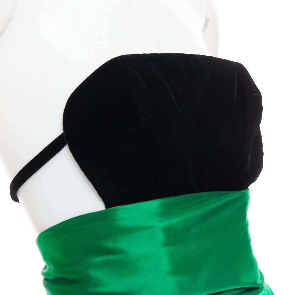 Alexandre Vauthier Green Silk Dress Green Silk Very good condition - Back View