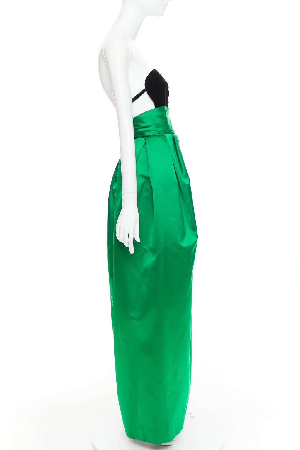 Alexandre Vauthier Green Silk Dress Green Silk Very good condition - Model View