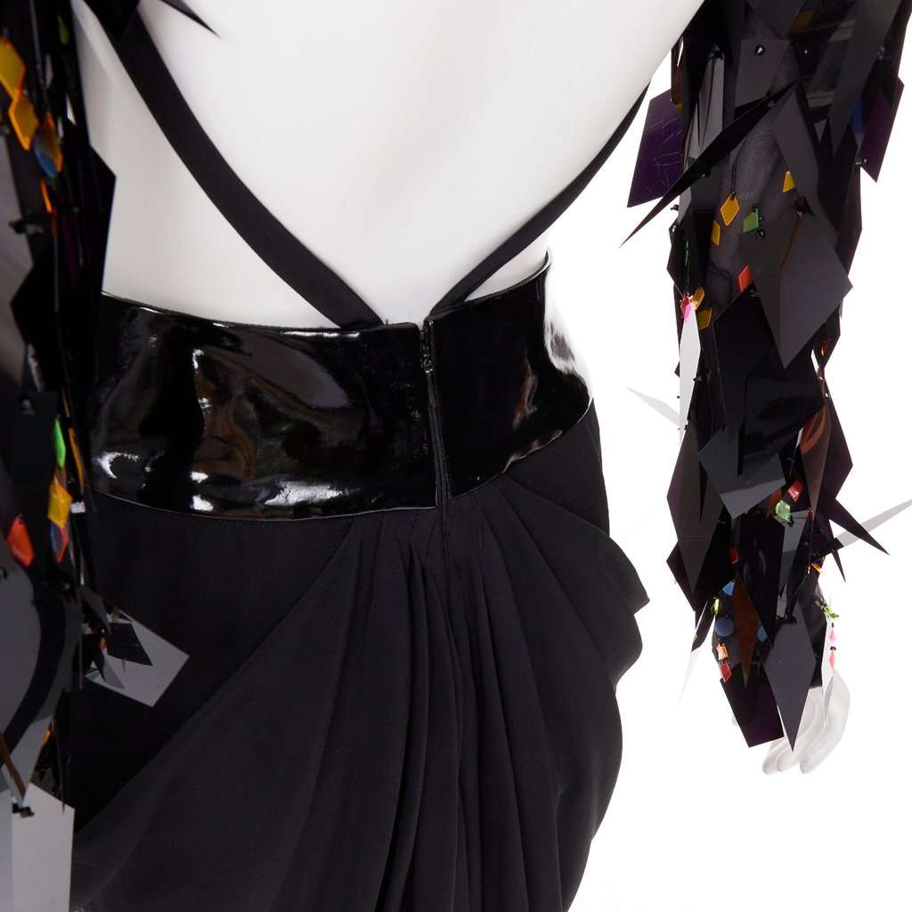 Alexandre Vauthier Black Dress Black Fair condition - Back View