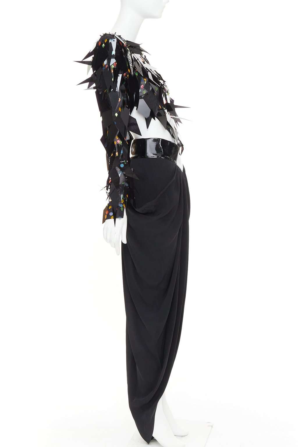 Alexandre Vauthier Black Dress Black Fair condition - Model View