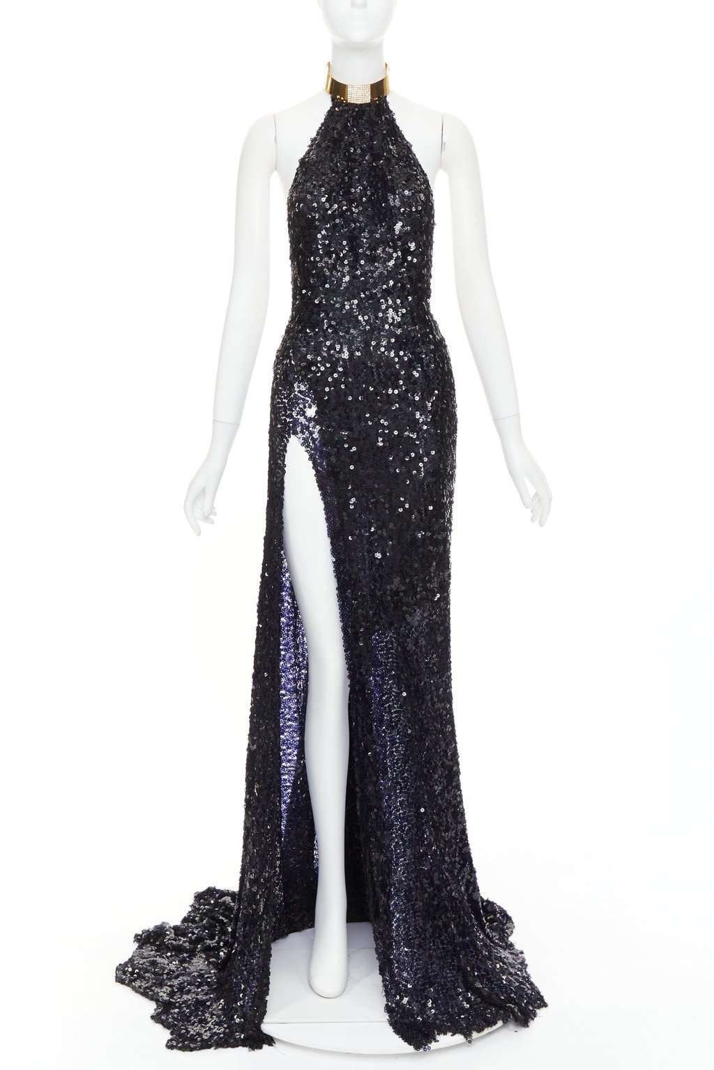 Alexandre Vauthier Navy Dress Navy Fair condition - Front View