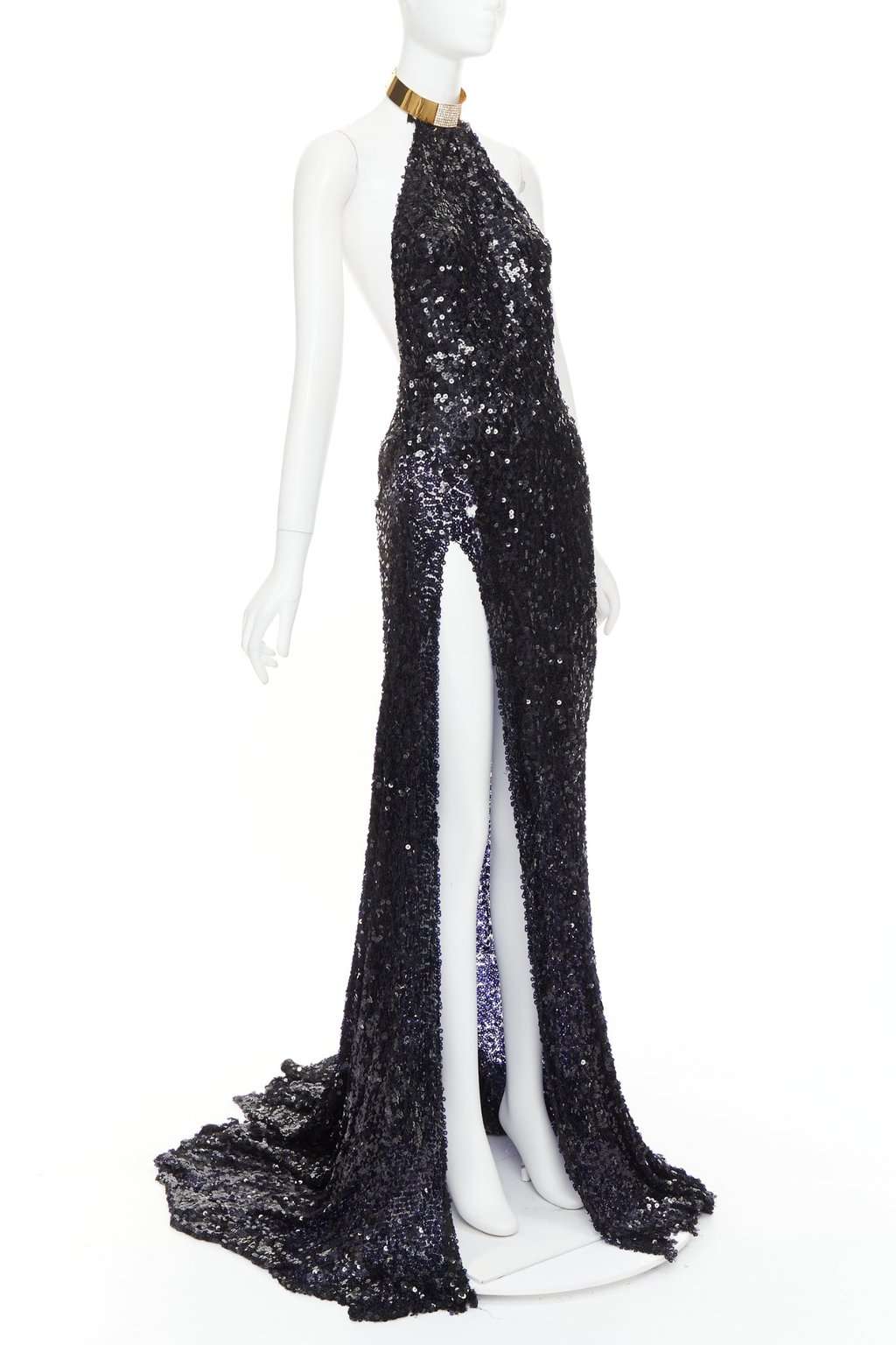 Alexandre Vauthier Navy Dress Navy Fair condition - Inside View