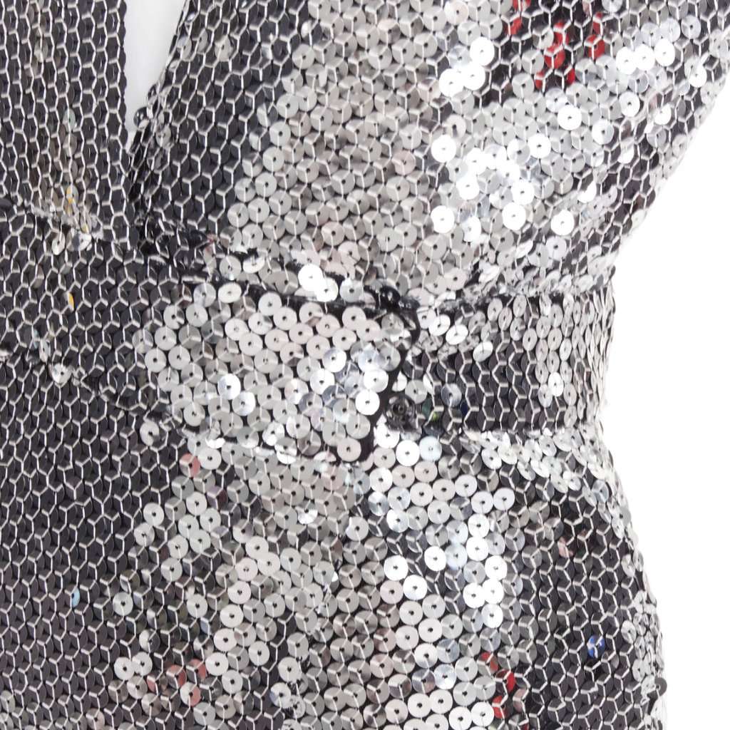 Alexandre Vauthier Silver Dress Silver Very good condition - Back View