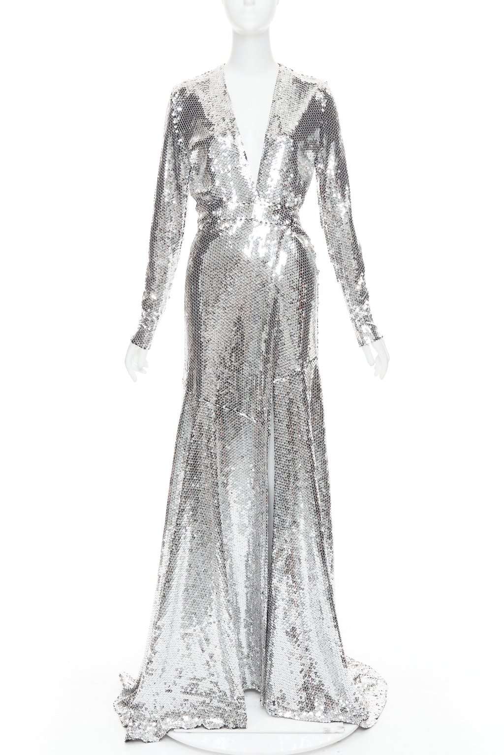 Alexandre Vauthier Silver Dress Silver Very good condition - Inside View