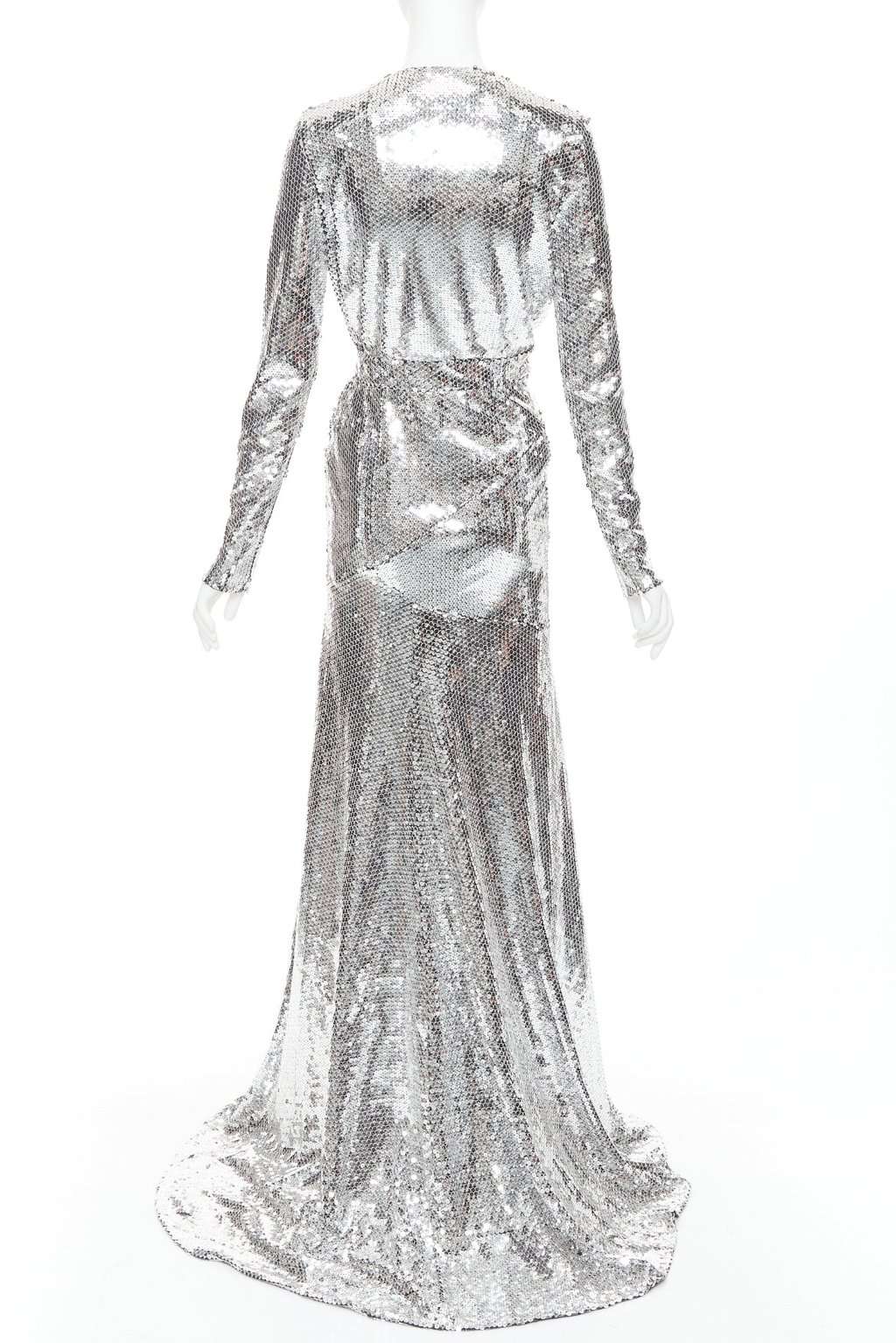 Alexandre Vauthier Silver Dress Silver Very good condition - Box View