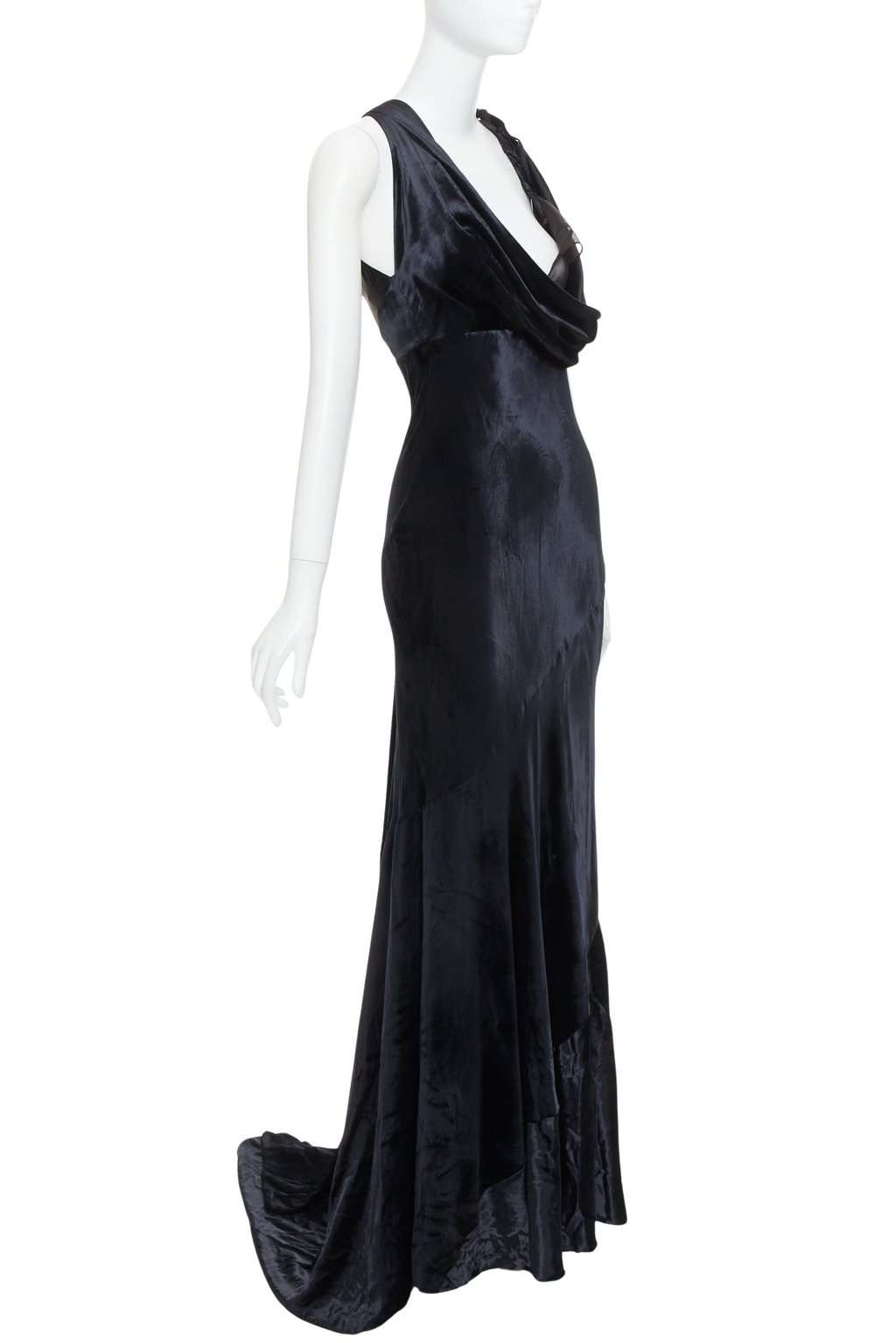 Alexandre Vauthier Black Velvet Dress Black Velvet Fair condition - Front View