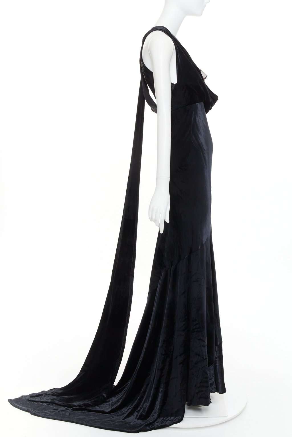 Alexandre Vauthier Black Velvet Dress Black Velvet Fair condition - Model View