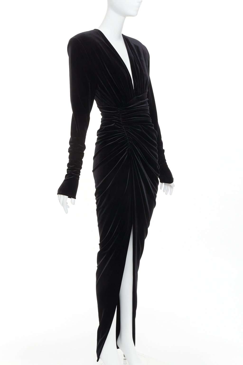 Alexandre Vauthier Black Velvet Dress Black Velvet Very good condition - Inside View