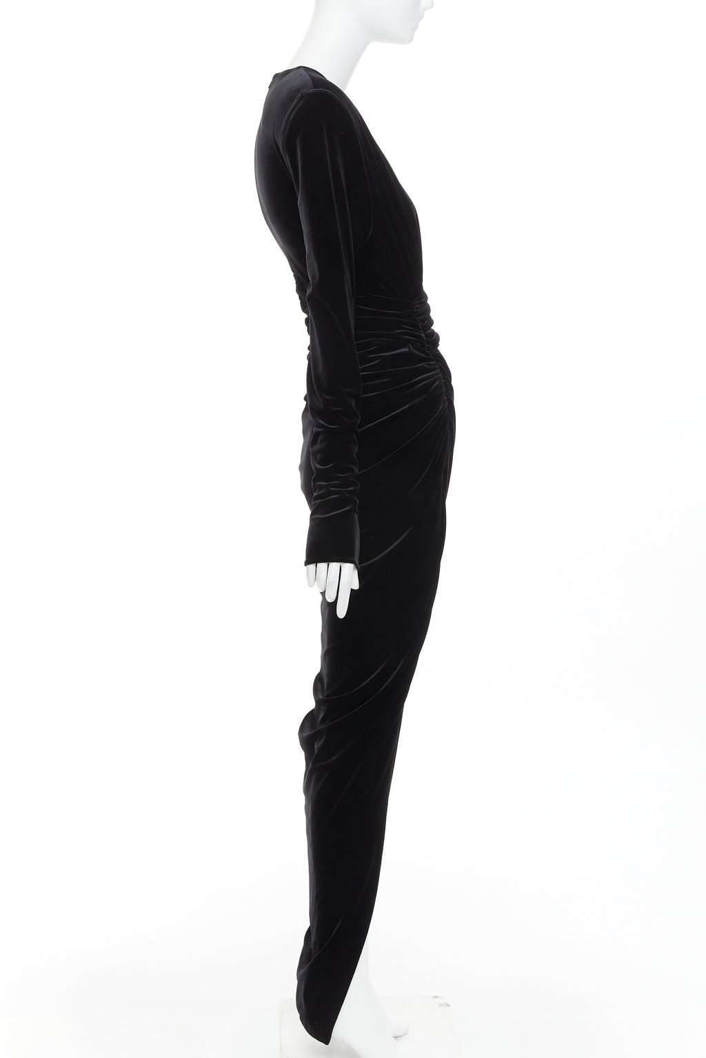 Alexandre Vauthier Black Velvet Dress Black Velvet Very good condition - Model View