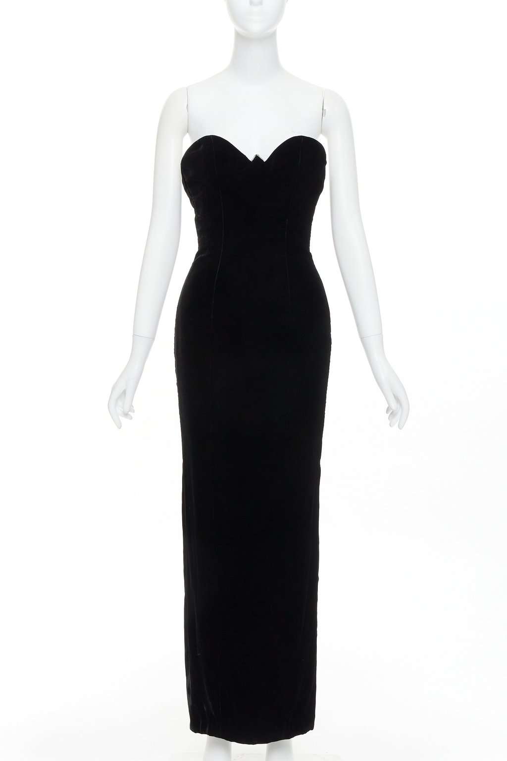Alexandre Vauthier Black Velvet Dress Black Velvet Very good condition - Front View
