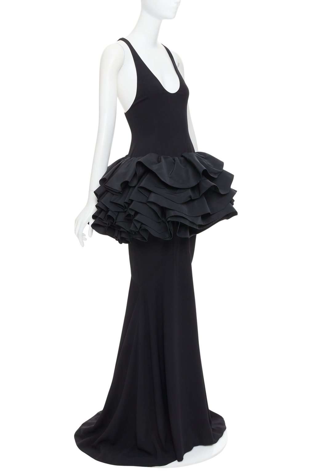 Alexandre Vauthier Black Viscose Dress Black Viscose Very good condition - Front View