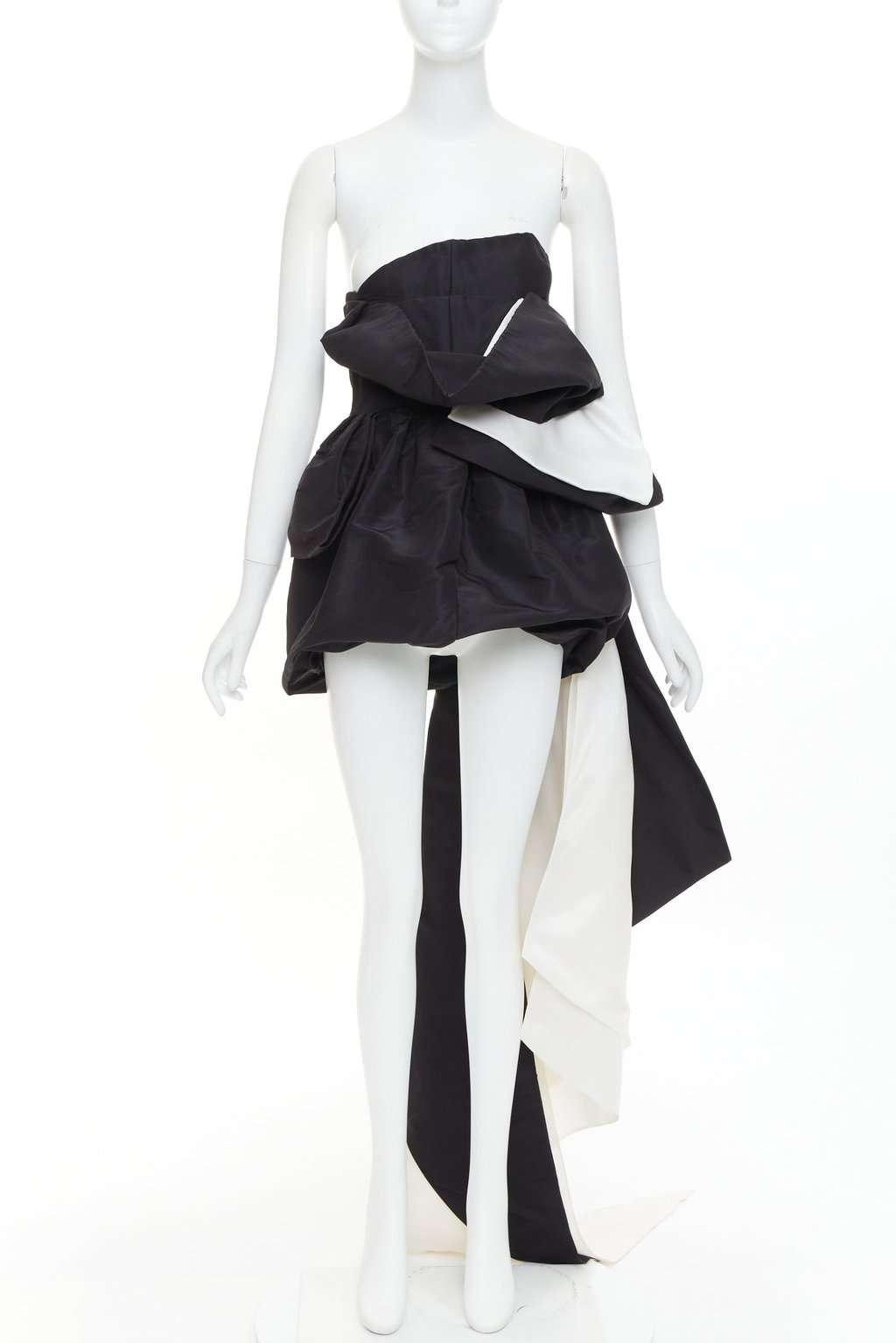 Alexandre Vauthier Black Silk Dress Black Silk Fair condition - Front View