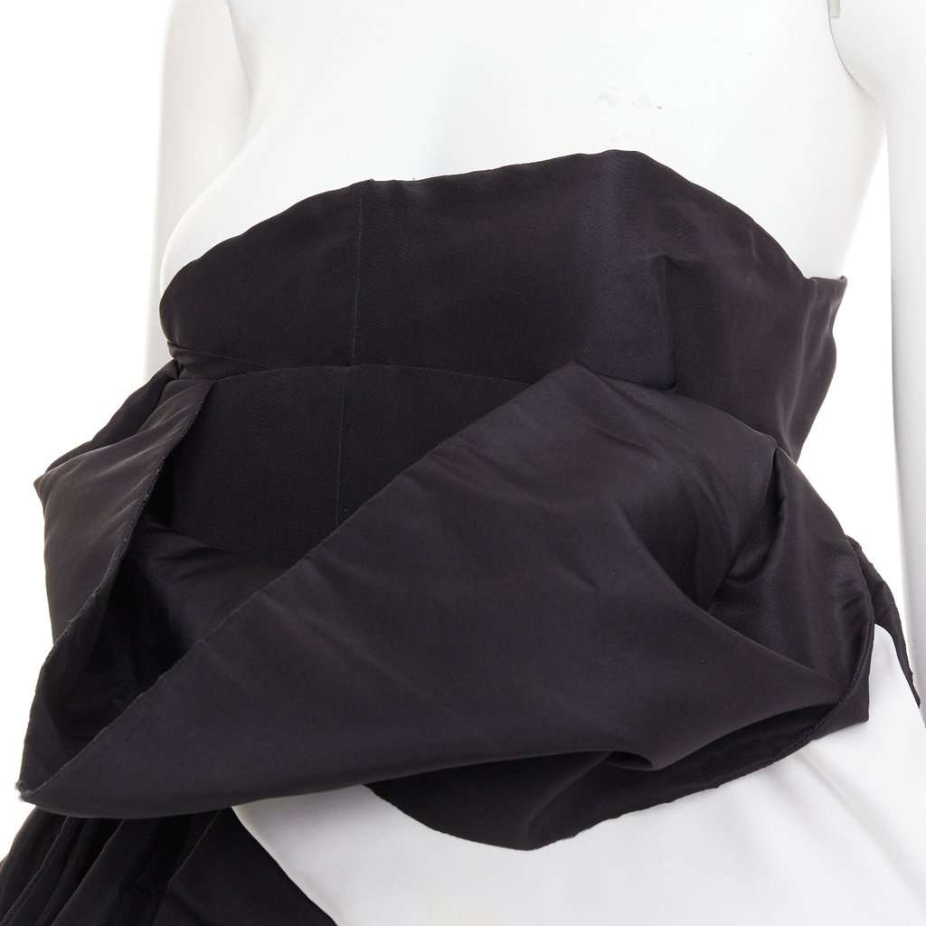 Alexandre Vauthier Black Silk Dress Black Silk Fair condition - Back View