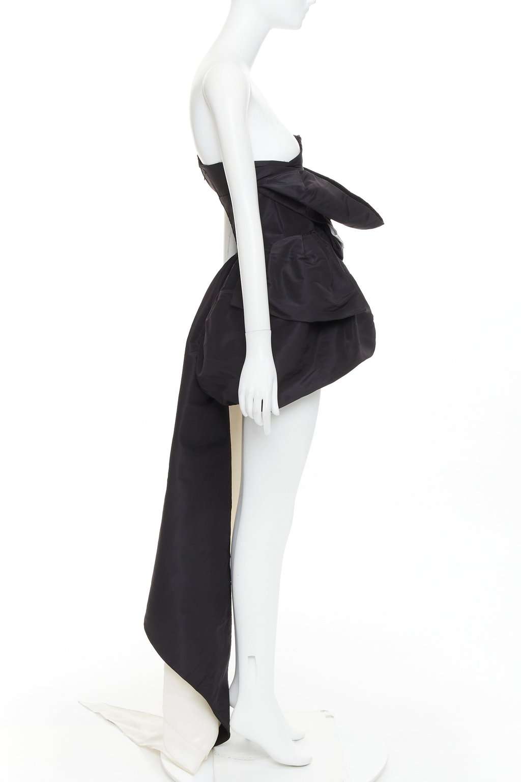 Alexandre Vauthier Black Silk Dress Black Silk Fair condition - Model View