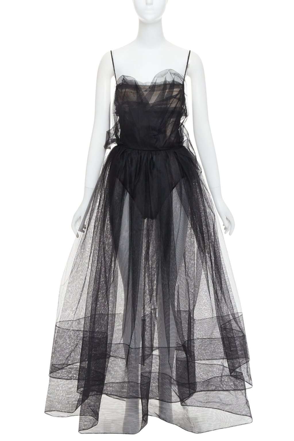 Alexandre Vauthier Black Polyester Dress Black Polyester Very good condition - Front View