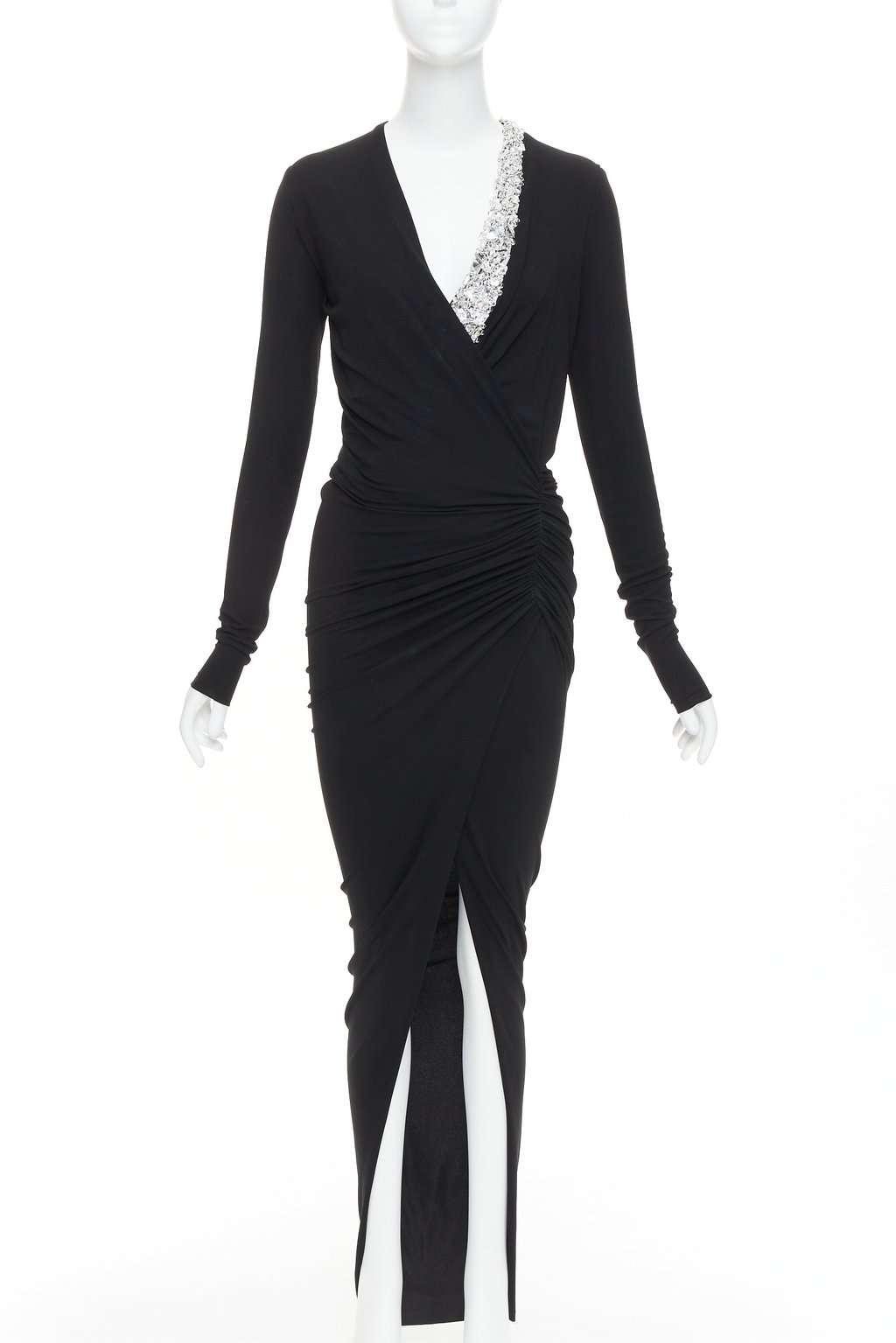 Alexandre Vauthier Black Viscose Dress Black Viscose Very good condition - Front View
