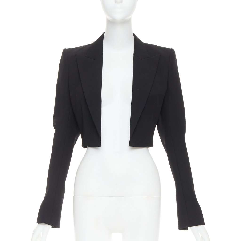 Alexandre Vauthier Black Wool Jacket Black Wool Very good condition - Front View