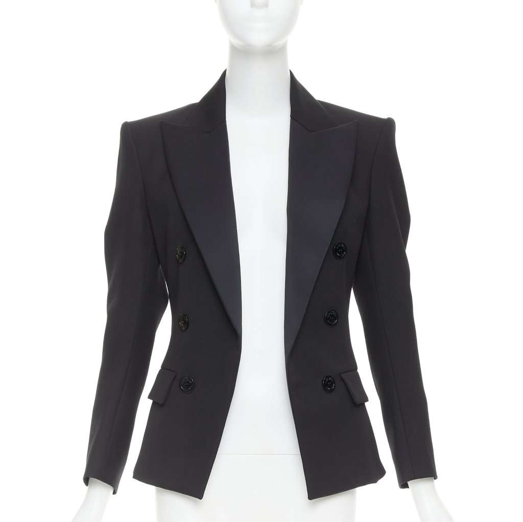 Alexandre Vauthier Black Wool Jacket Black Wool Very good condition - Front View