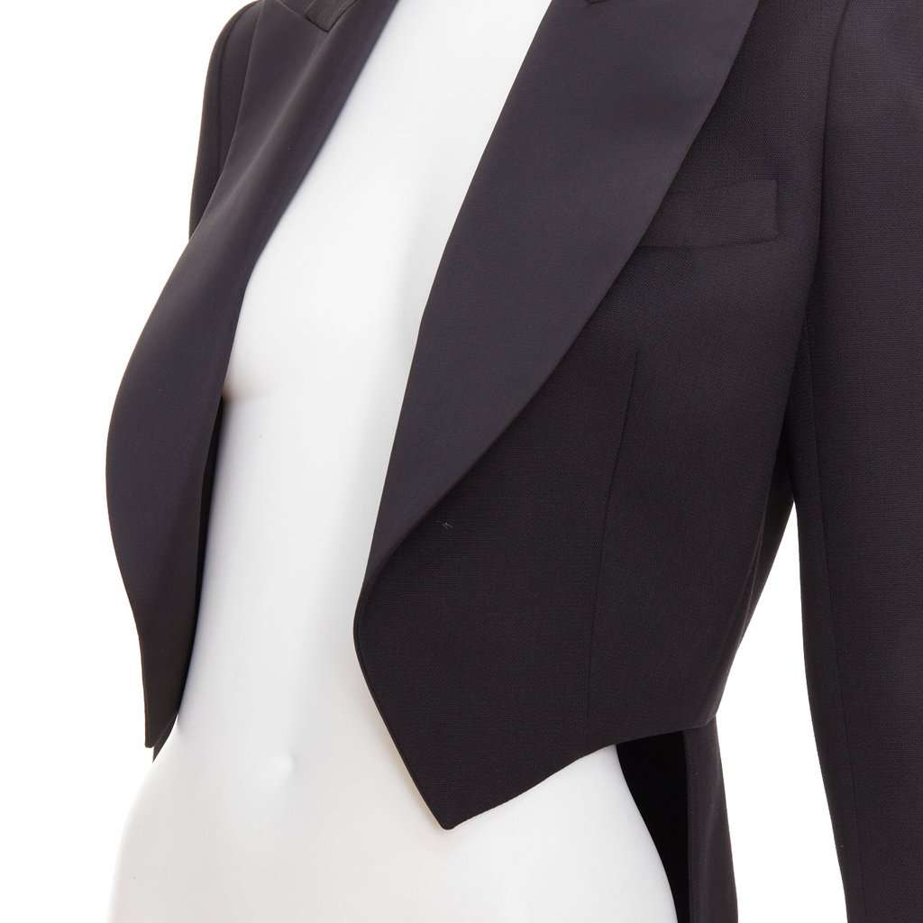 Alexandre Vauthier Black Wool Jacket Black Wool Very good condition - Back View