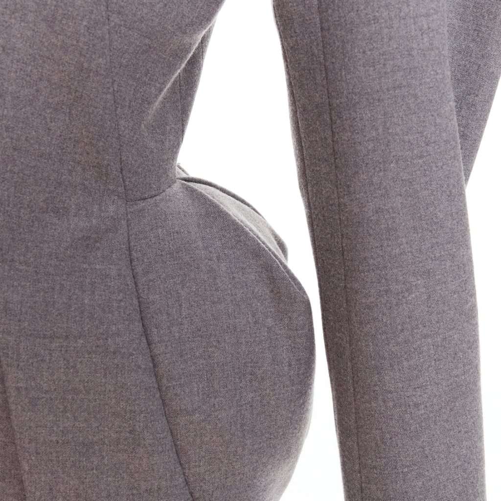 Alexandre Vauthier Grey Wool Jacket Grey Wool Very good condition - Back View