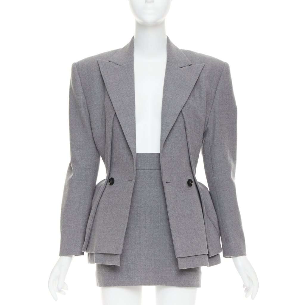 Alexandre Vauthier Grey Wool Jacket Grey Wool Very good condition - Inside View