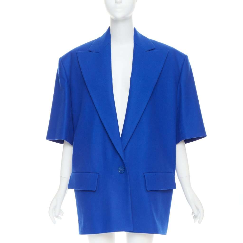 Alexandre Vauthier Blue Wool Jacket Blue Wool Very good condition - Back View