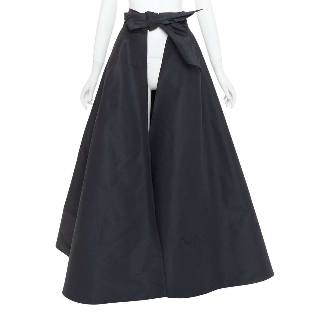 Alexandre Vauthier Black Silk Skirt Black Silk Very good condition - Front View