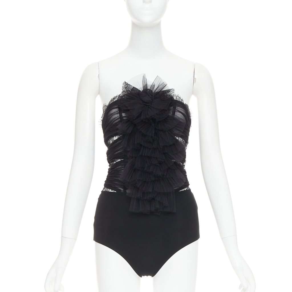 Alexandre Vauthier Black Polyester Top Black Polyester Very good condition - Front View