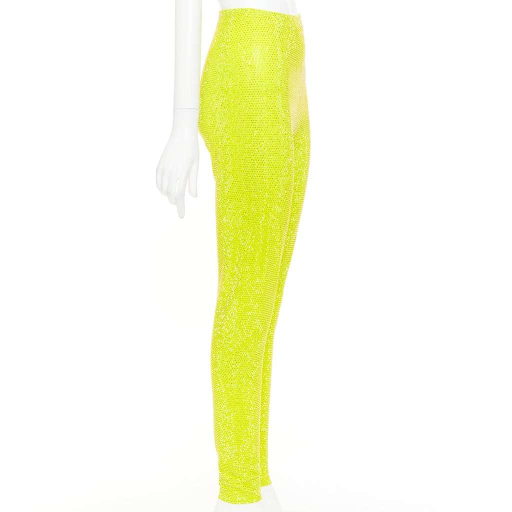 Alexandre Vauthier Yellow Viscose Trouser Yellow Viscose Very good condition - Model View