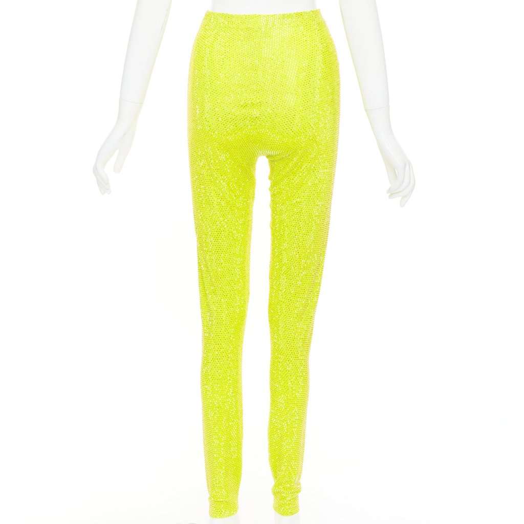 Alexandre Vauthier Yellow Viscose Trouser Yellow Viscose Very good condition - Box View