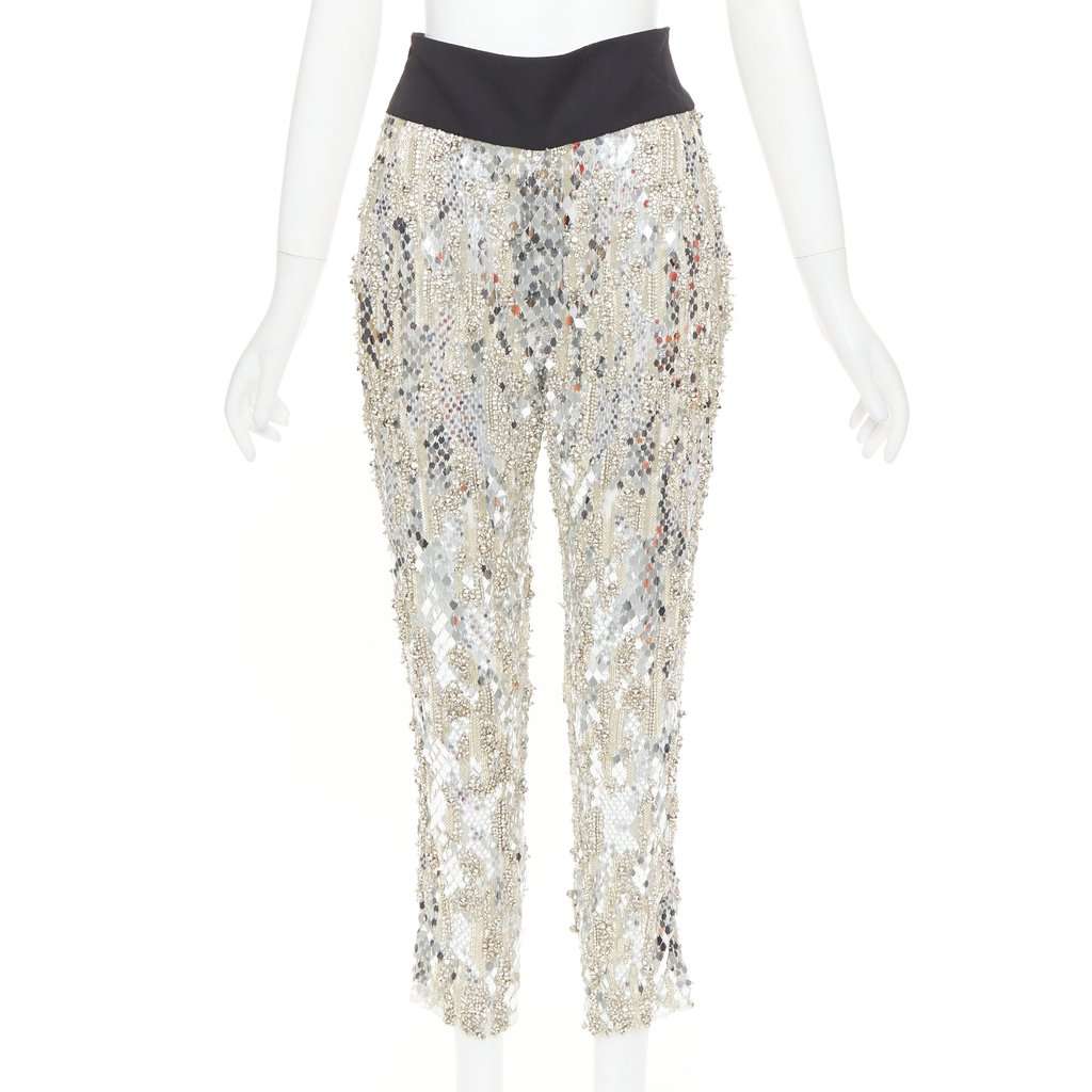 Alexandre Vauthier Silver Trouser Silver Very good condition - Front View