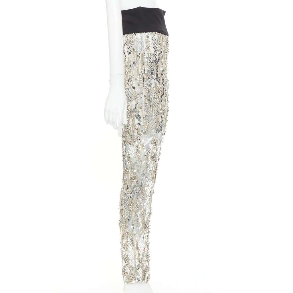 Alexandre Vauthier Silver Trouser Silver Fair condition - Model View