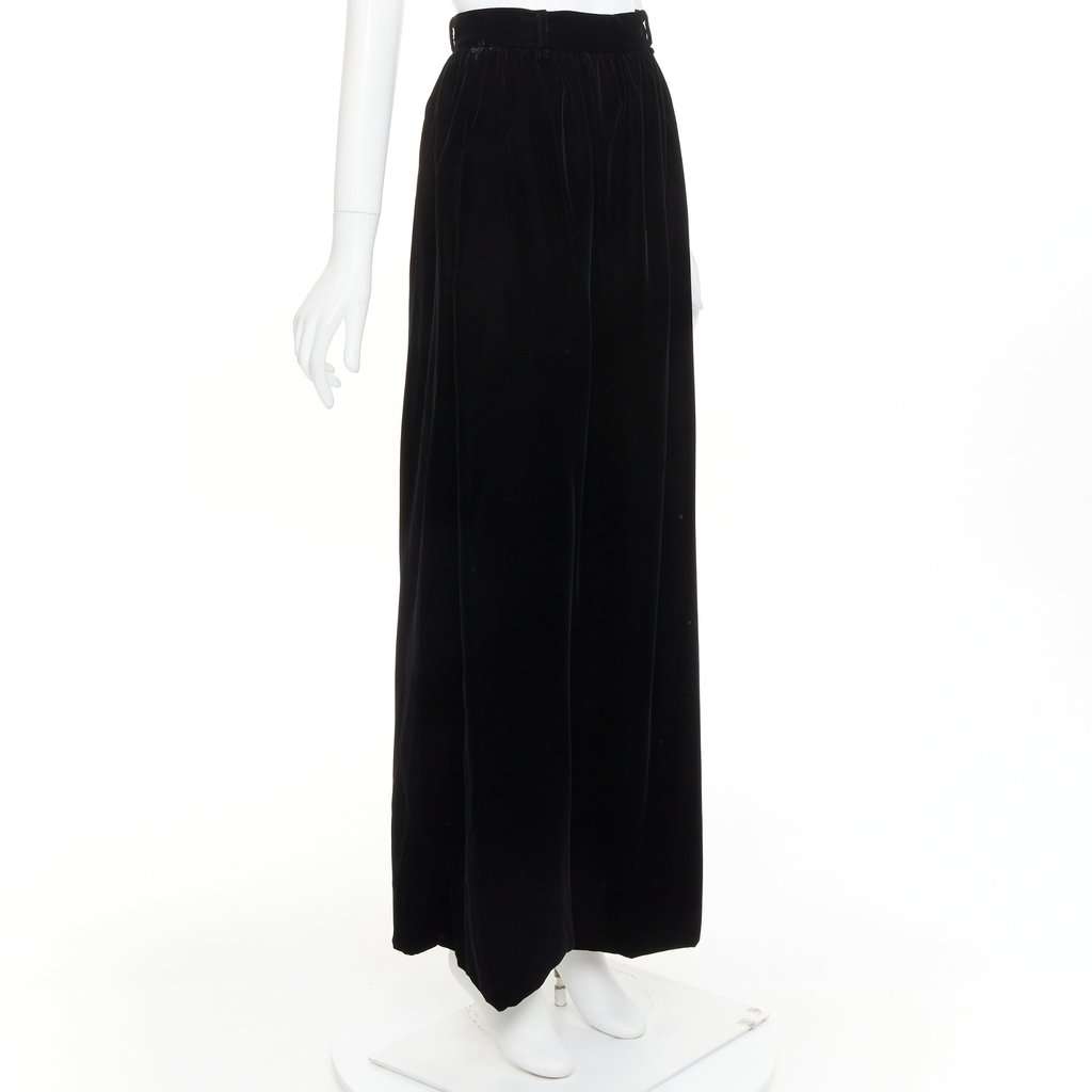 Alexandre Vauthier Black Velvet Skirt Black Velvet Very good condition - Inside View