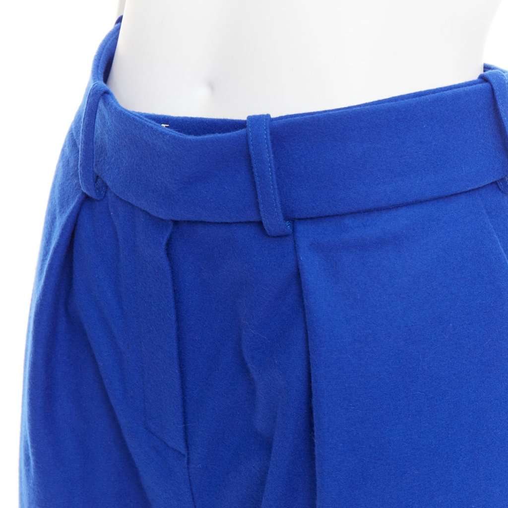 Alexandre Vauthier Blue Wool Shorts Blue Wool Very good condition - Back View
