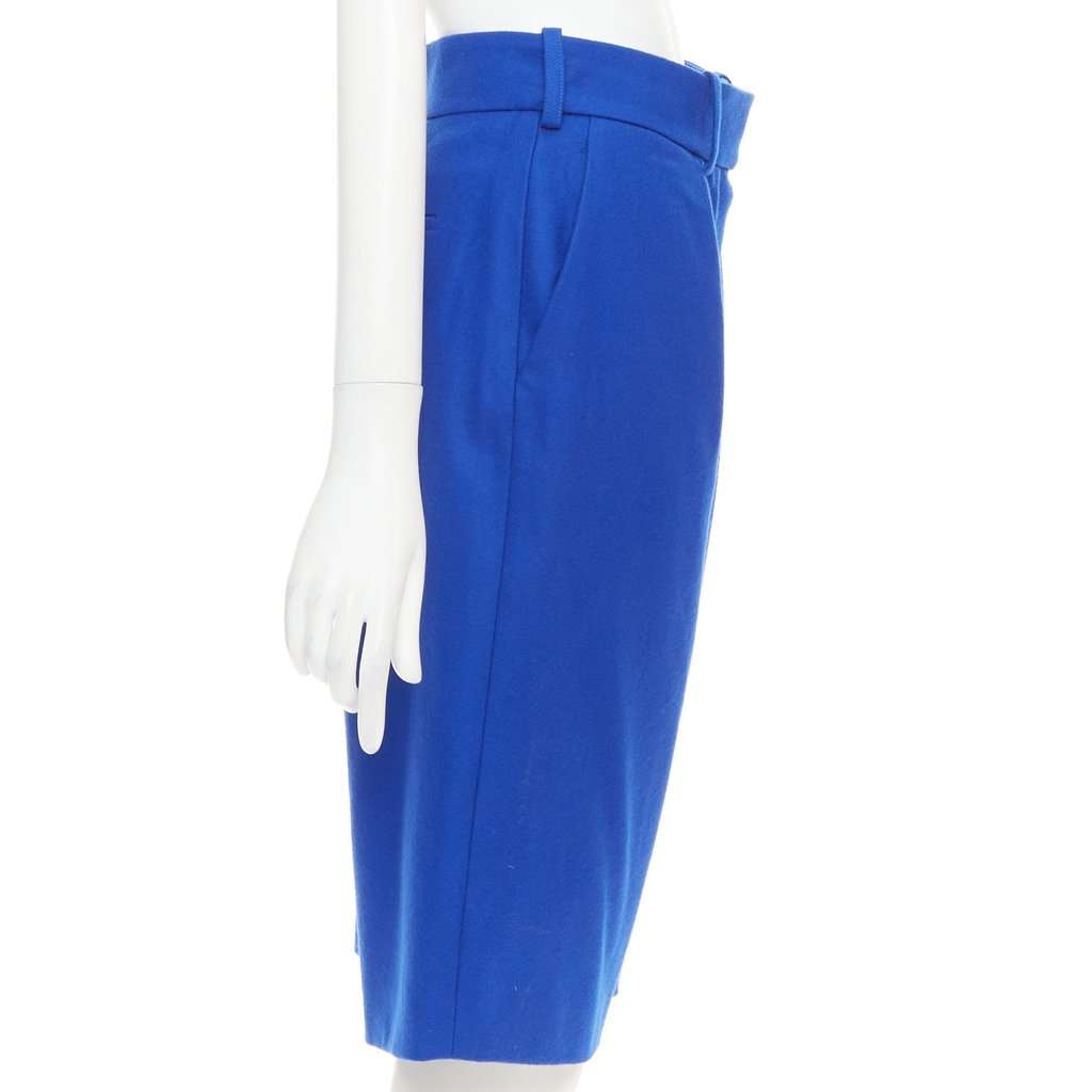 Alexandre Vauthier Blue Wool Shorts Blue Wool Very good condition - Model View