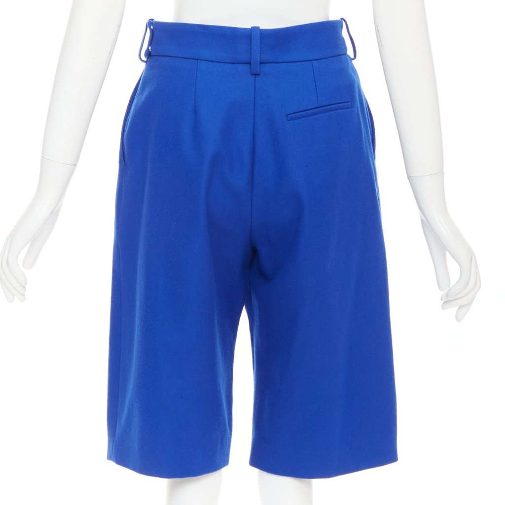 Alexandre Vauthier Blue Wool Shorts Blue Wool Very good condition - Box View