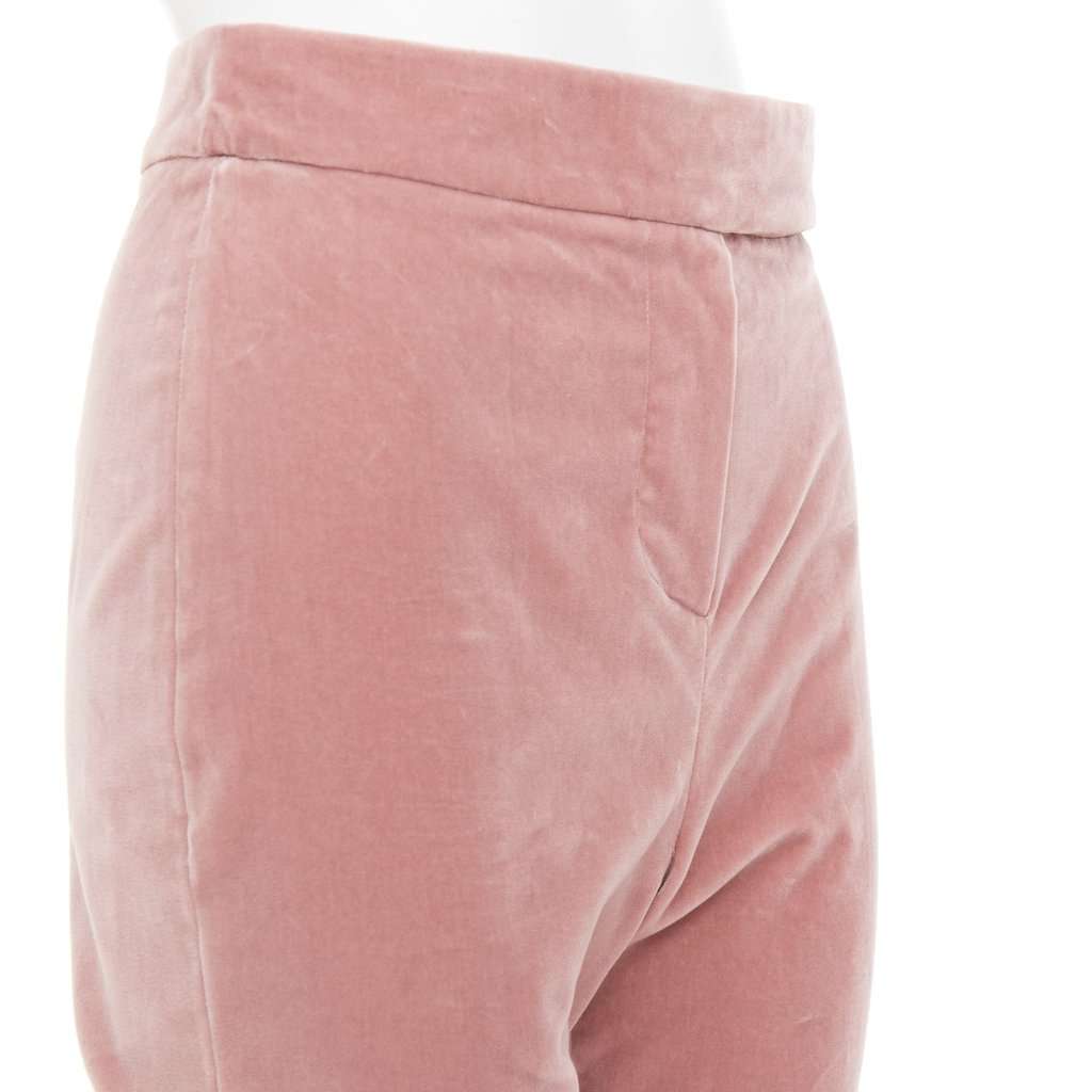 Alexandre Vauthier Pink Velvet Trouser Pink Velvet Good condition - Back View