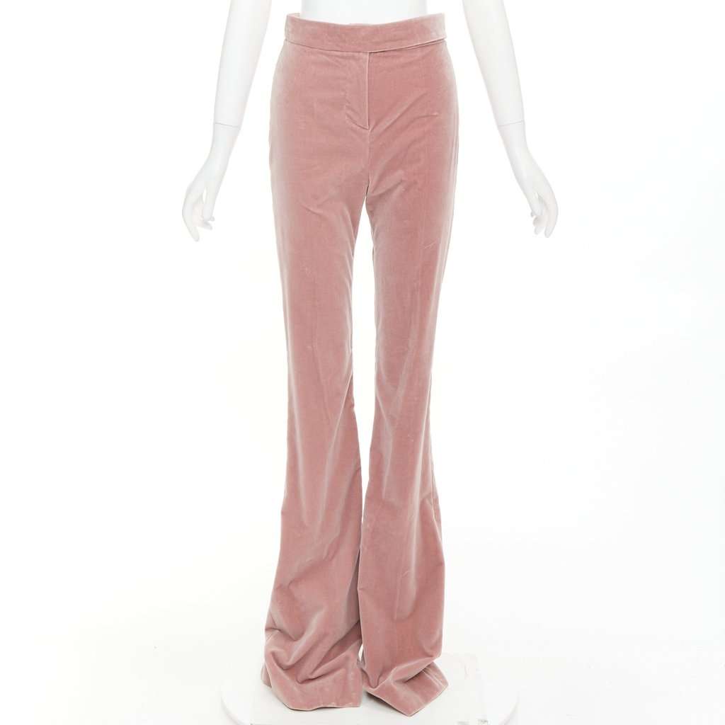 Alexandre Vauthier Pink Velvet Trouser Pink Velvet Good condition - Inside View