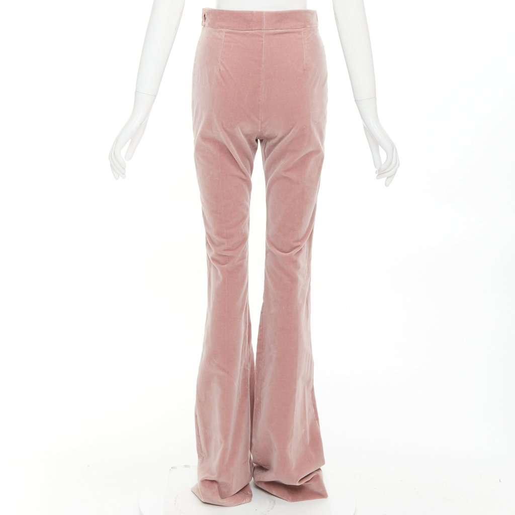 Alexandre Vauthier Pink Velvet Trouser Pink Velvet Good condition - Box View