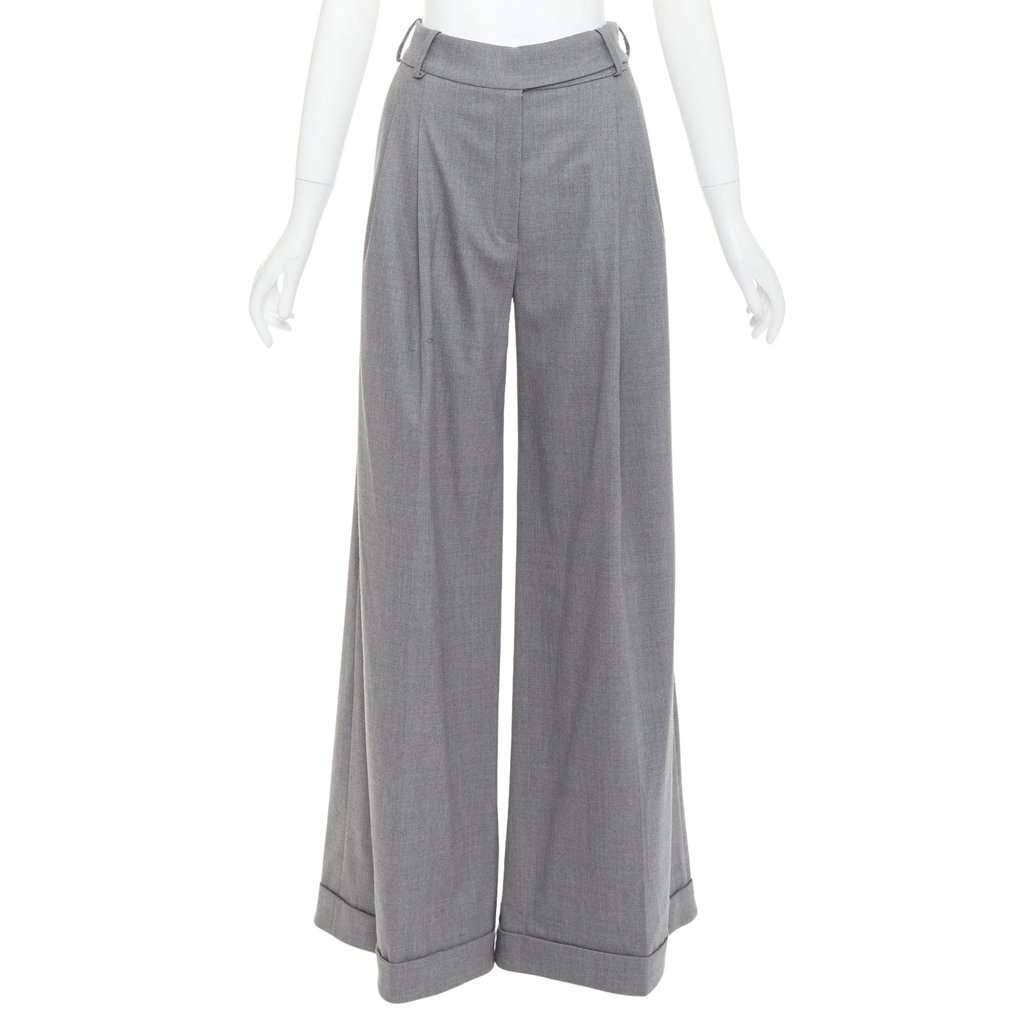 Alexandre Vauthier Grey Wool Trouser Grey Wool Very good condition - Front View
