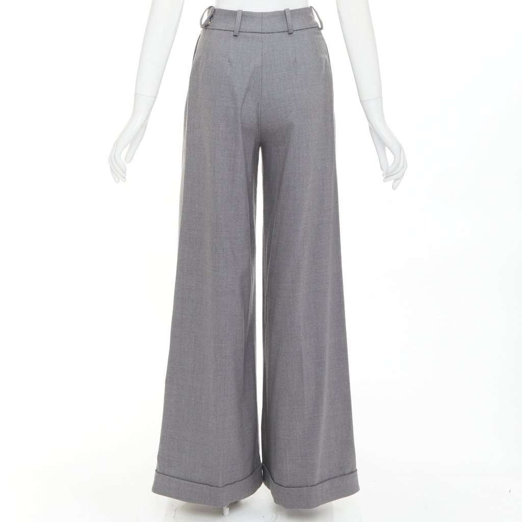 Alexandre Vauthier Grey Wool Trouser Grey Wool Very good condition - Model View