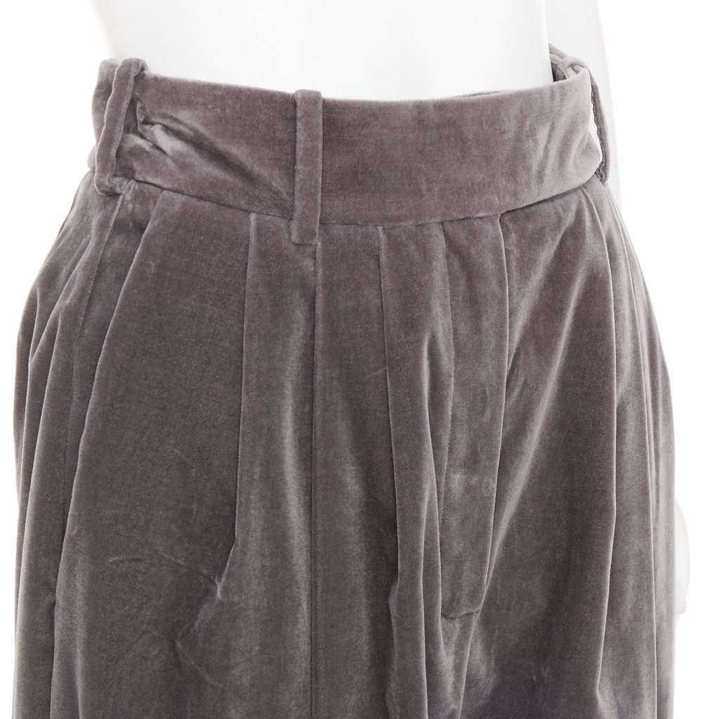 Alexandre Vauthier Grey Velvet Trouser Grey Velvet Very good condition - Back View