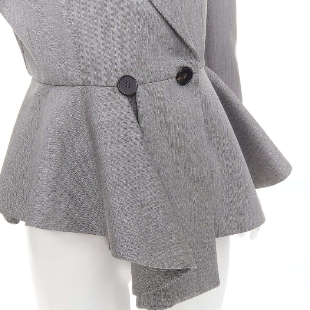 Alexander McQueen Grey Wool Jacket Grey Wool Very good condition - Back View